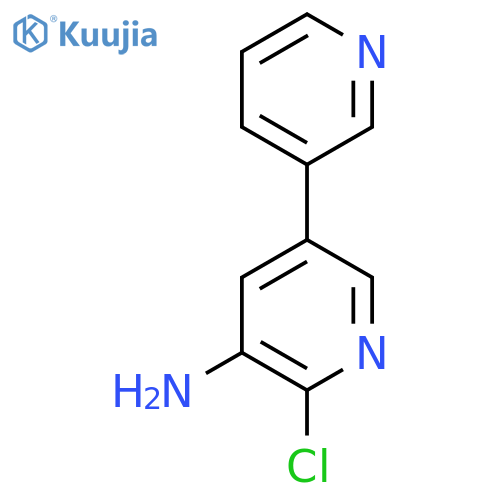 2-Chloro-5-(pyridin-3-yl)pyridin-3-amine structure