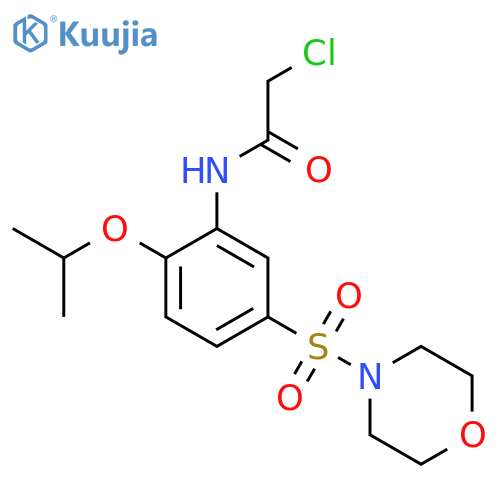 2-chloro-N-[5-(morpholine-4-sulfonyl)-2-(propan-2-yloxy)phenyl]acetamide structure