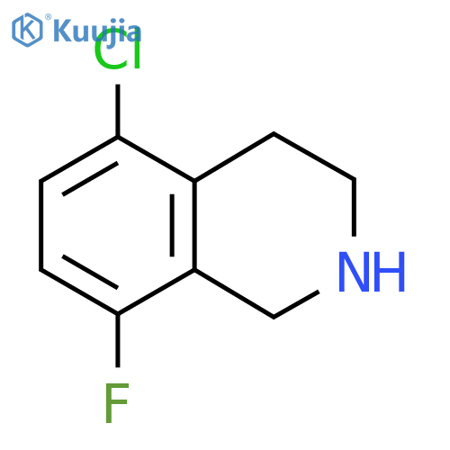 5-chloro-8-fluoro-1,2,3,4-tetrahydroisoquinoline structure