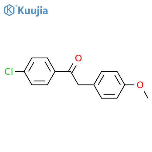 Ethanone, 1-(4-chlorophenyl)-2-(4-methoxyphenyl)- structure