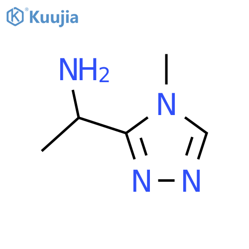 1-(4-methyl-4H-1,2,4-triazol-3-yl)ethan-1-amine structure