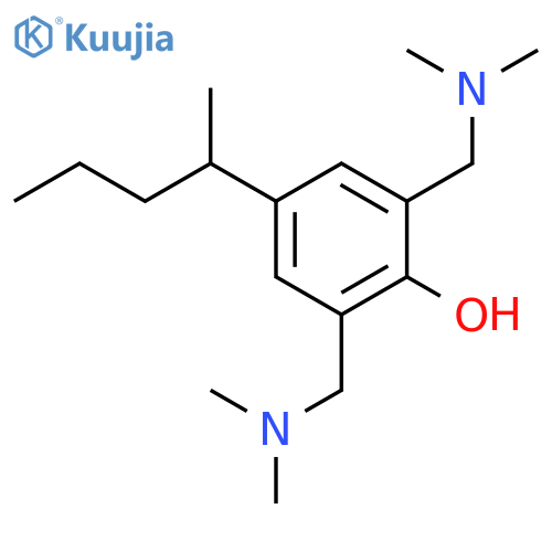 2,6-Bis(Dimethylamino)Methyl-4-(1-Methylbutyl)Benzenol structure