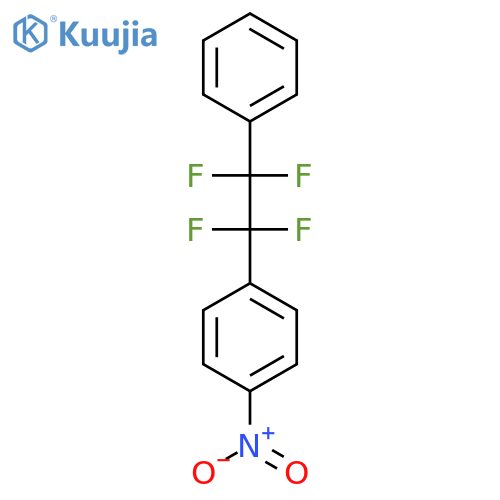 Benzene, 1-nitro-4-(1,1,2,2-tetrafluoro-2-phenylethyl)- structure