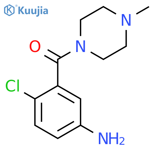 (5-Amino-2-chlorophenyl)(4-methylpiperazin-1-yl)methanone structure