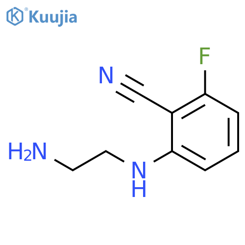 Benzonitrile, 2-[(2-aminoethyl)amino]-6-fluoro- structure