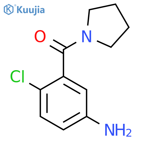 (5-Amino-2-chlorophenyl)(pyrrolidin-1-yl)methanone structure