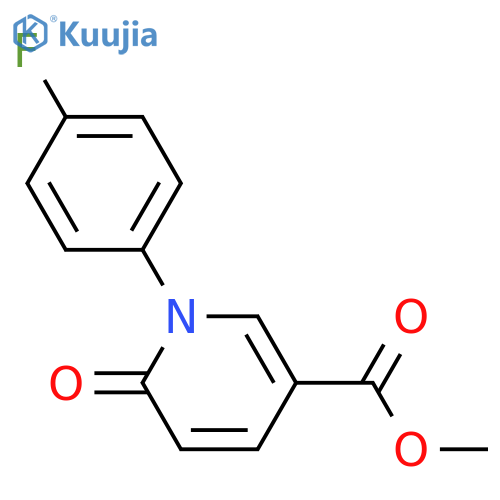 Methyl 1-(4-fluorophenyl)-6-oxo-1,6-dihydropyridine-3-carboxylate structure
