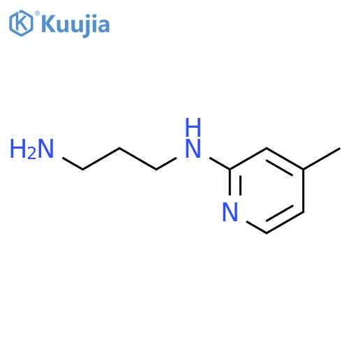 N-(3-aminopropyl)-4-methylpyridin-2-amine structure
