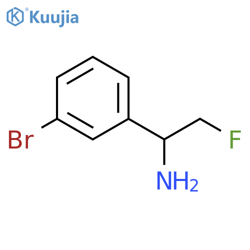 1-(3-bromophenyl)-2-fluoroethan-1-amine structure