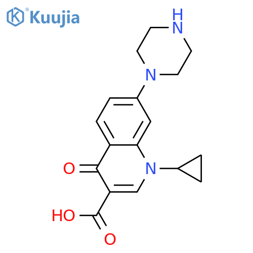 Desfluorociprofloxacin structure