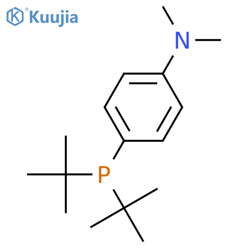 4-(di-tert-butylphosphanyl)-N,N-dimethylaniline structure