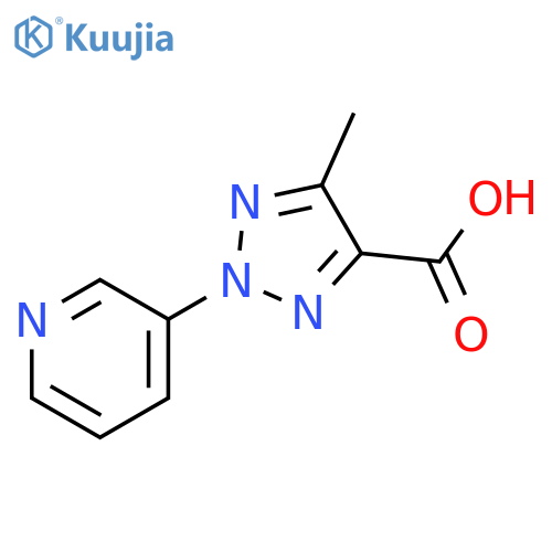 5-methyl-2-(pyridin-3-yl)-2H-1,2,3-triazole-4-carboxylic acid structure