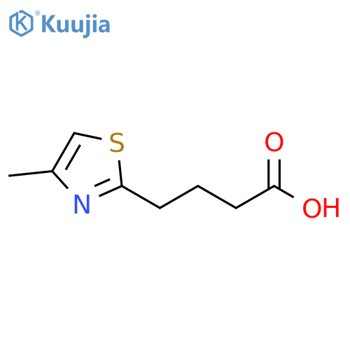 4-(4-methyl-1,3-thiazol-2-yl)butanoic acid structure