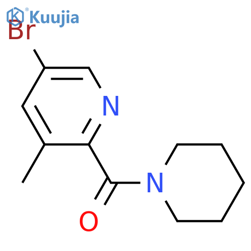 5-Bromo-3-methyl-2-(piperidin-1-yl)carbonylpyridine structure