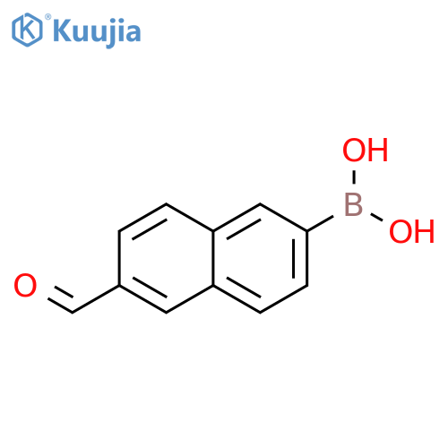 (6-formylnaphthalen-2-yl)boronic acid structure