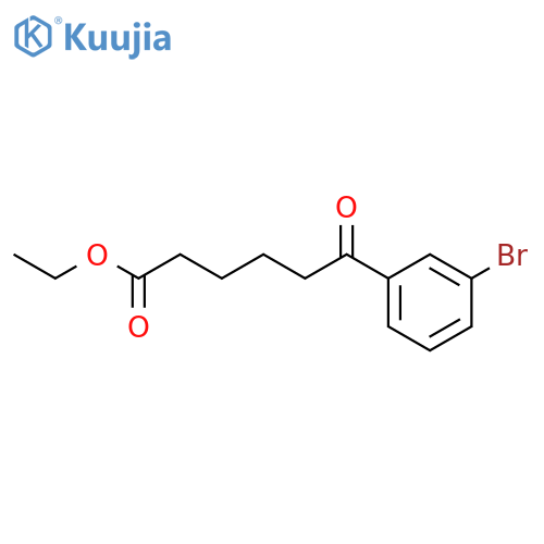ETHYL 6-(3-BROMOPHENYL)-6-OXOHEXANOATE structure