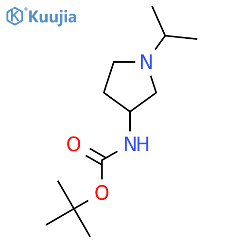 tert-butyl N-1-(propan-2-yl)pyrrolidin-3-ylcarbamate structure