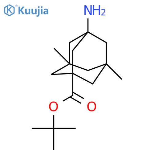 Tert-butyl 3-amino-5,7-dimethyladamantane-1-carboxylate structure