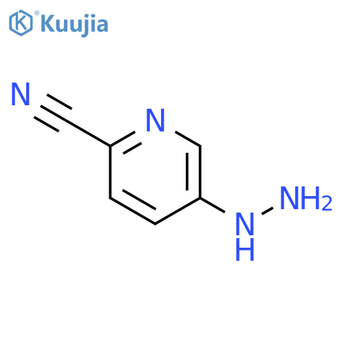 5-hydrazinyl-2-Pyridinecarbonitrile structure