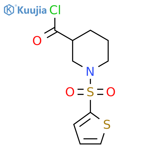1-(2-Thienylsulfonyl)piperidine-3-carbonyl chloride structure