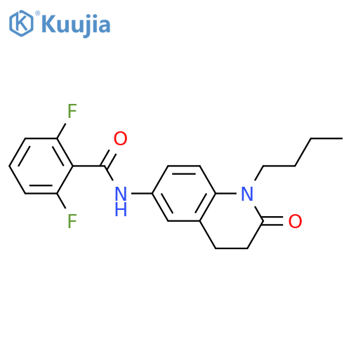 N-(1-butyl-2-oxo-1,2,3,4-tetrahydroquinolin-6-yl)-2,6-difluorobenzamide structure