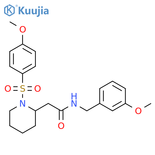 2-1-(4-methoxybenzenesulfonyl)piperidin-2-yl-N-(3-methoxyphenyl)methylacetamide structure