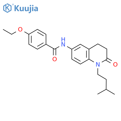 4-ethoxy-N-1-(3-methylbutyl)-2-oxo-1,2,3,4-tetrahydroquinolin-6-ylbenzamide structure