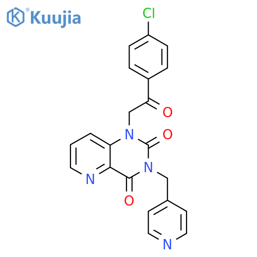 1-(2-(4-chlorophenyl)-2-oxoethyl)-3-(pyridin-4-ylmethyl)pyrido[3,2-d]pyrimidine-2,4(1H,3H)-dione structure