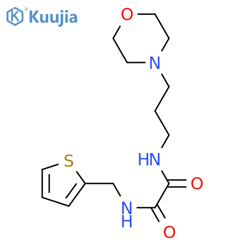 N'-3-(morpholin-4-yl)propyl-N-(thiophen-2-yl)methylethanediamide structure