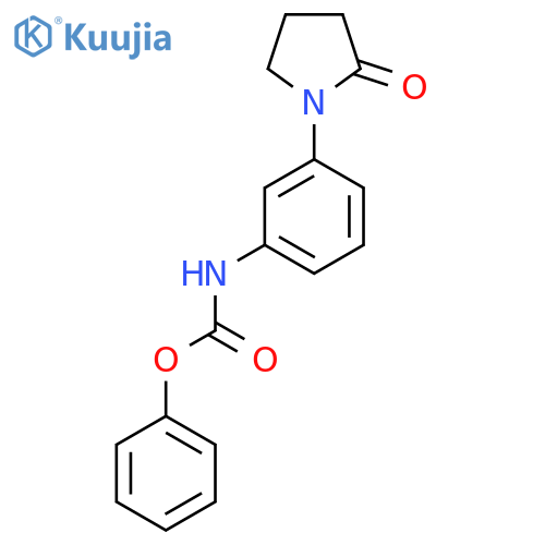 phenyl N-3-(2-oxopyrrolidin-1-yl)phenylcarbamate structure