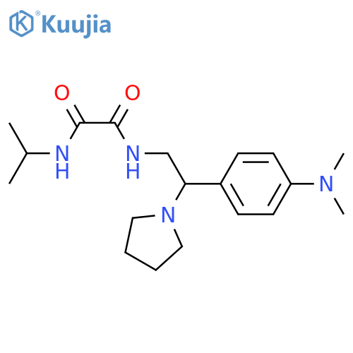 N'-{2-4-(dimethylamino)phenyl-2-(pyrrolidin-1-yl)ethyl}-N-(propan-2-yl)ethanediamide structure