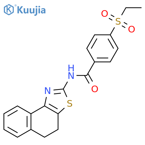 4-(ethanesulfonyl)-N-{4H,5H-naphtho1,2-d1,3thiazol-2-yl}benzamide structure