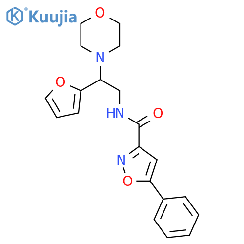 N-2-(furan-2-yl)-2-(morpholin-4-yl)ethyl-5-phenyl-1,2-oxazole-3-carboxamide structure