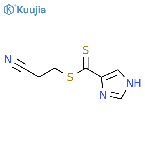 1H-Imidazole-4-carbodithioic acid, 2-cyanoethyl ester structure