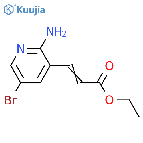 Ethyl 3-(2-Amino-5-Bromopyridin-3-Yl)Acrylate structure