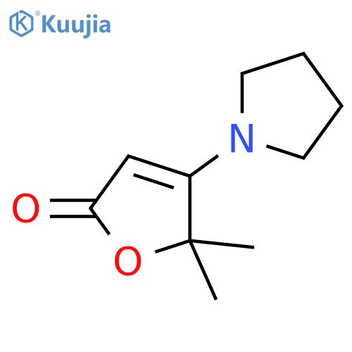 5,5-Dimethyl-4-(pyrrolidin-1-yl)furan-2(5H)-one structure