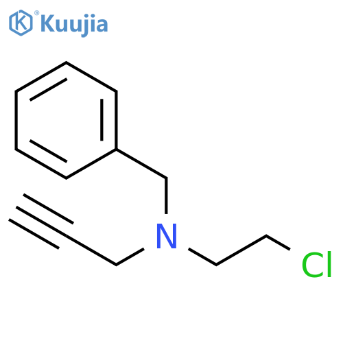 n-benzyl-N-(2-chloroethyl)prop-2-yn-1-amine structure