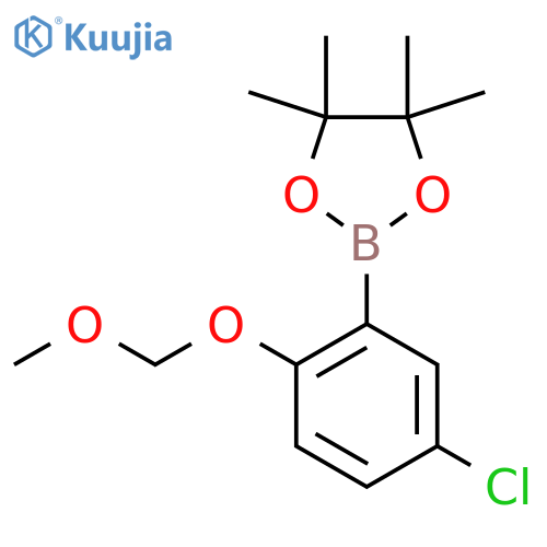 2-(5-Chloro-2-(methoxymethoxy)phenyl)-4,4,5,5-tetramethyl-1,3,2-dioxaborolane structure
