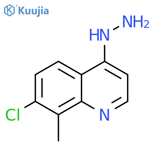 (7-Chloro-8-methyl-quinolin-4-yl)-hydrazine structure