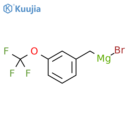 (3-(trifluoromethoxy)benzyl)magnesium bromide, 0.25 M in 2-MeTHF structure