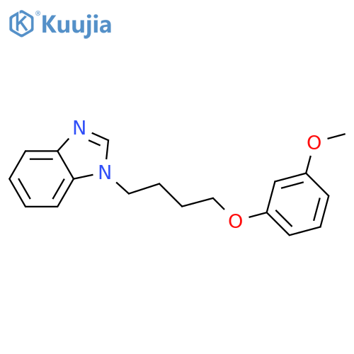 1-4-(3-methoxyphenoxy)butyl-1H-1,3-benzodiazole structure