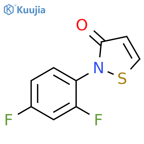 2-(2,4-difluorophenyl)-2,3-dihydro-1,2-thiazol-3-one structure