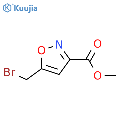 Methyl 5-(bromomethyl)isoxazole-3-carboxylate structure