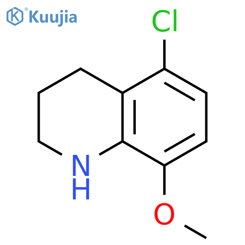 Quinoline, 5-chloro-1,2,3,4-tetrahydro-8-methoxy- structure