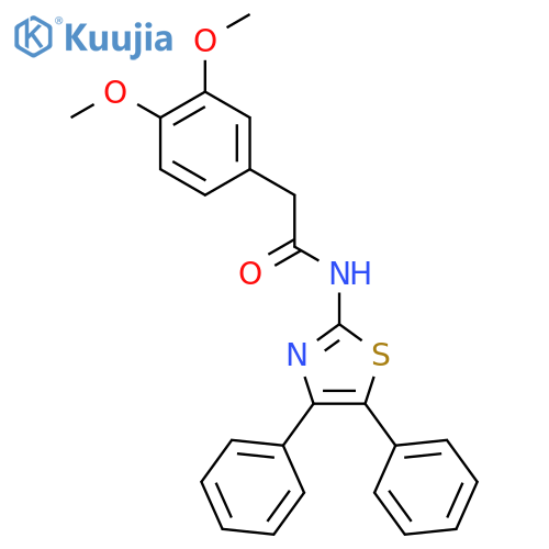 2-(3,4-dimethoxyphenyl)-N-(4,5-diphenyl-1,3-thiazol-2-yl)acetamide structure