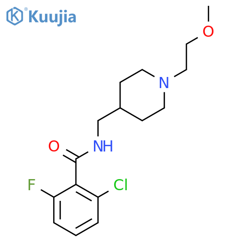 2-chloro-6-fluoro-N-{1-(2-methoxyethyl)piperidin-4-ylmethyl}benzamide structure