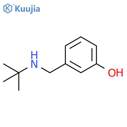 3-(tert-butylamino)methylphenol structure