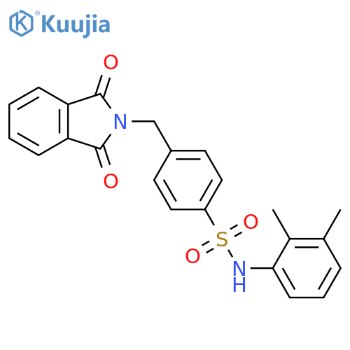 N-(2,3-dimethylphenyl)-4-(1,3-dioxo-2,3-dihydro-1H-isoindol-2-yl)methylbenzene-1-sulfonamide structure