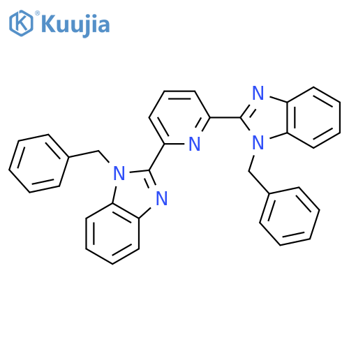 1H-Benzimidazole, 2,2'-(2,6-pyridinediyl)bis[1-(phenylmethyl)- structure