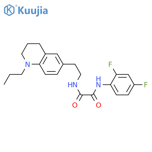 N'-(2,4-difluorophenyl)-N-2-(1-propyl-1,2,3,4-tetrahydroquinolin-6-yl)ethylethanediamide structure